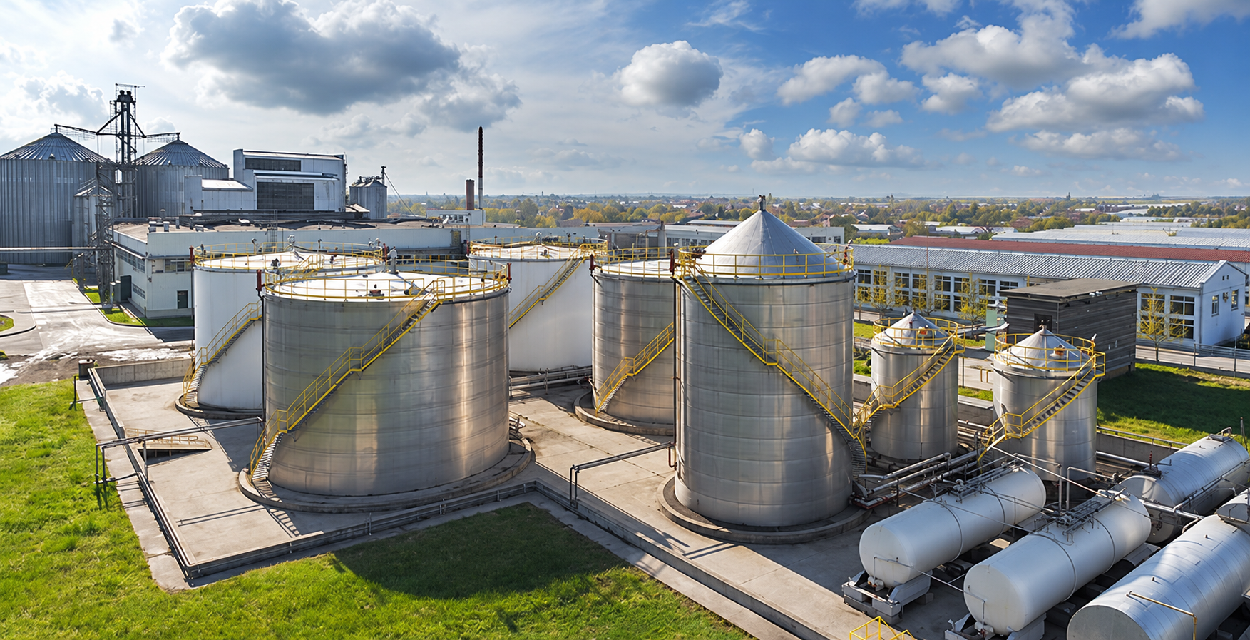 Astra vegetable oil storage tanks