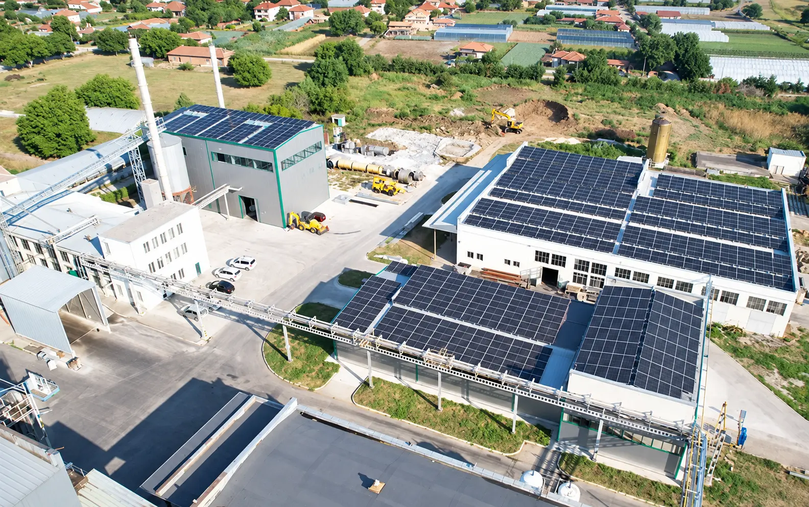 Astra industrial site with solar roofs